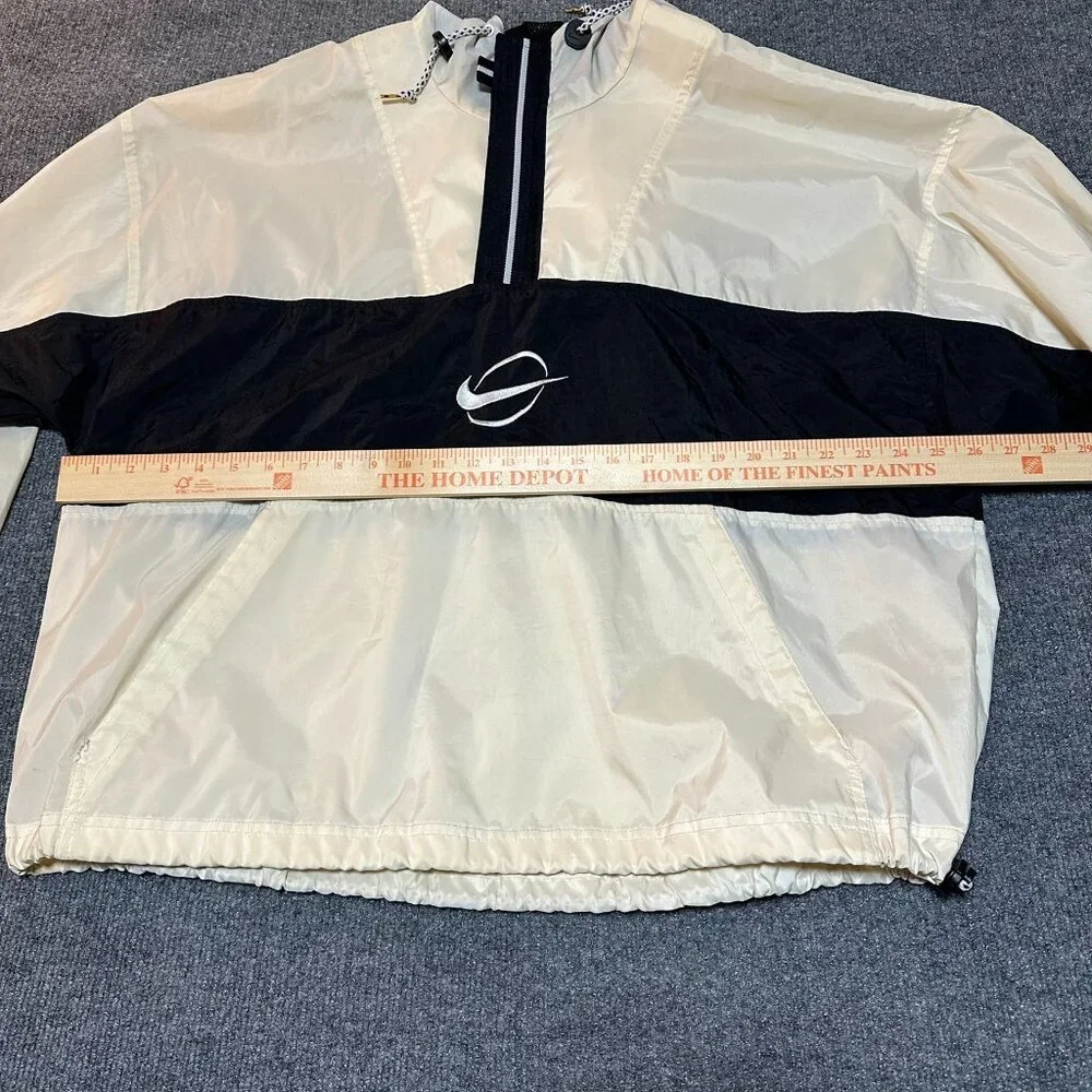 Vintage Nike Center Swoosh White Back Windbreaker Rare Size L Large - Picture 7 of 7